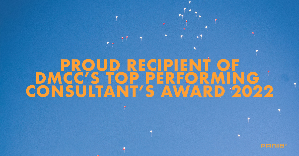 Proud recipient of DMCC's top performing consultant award 2022