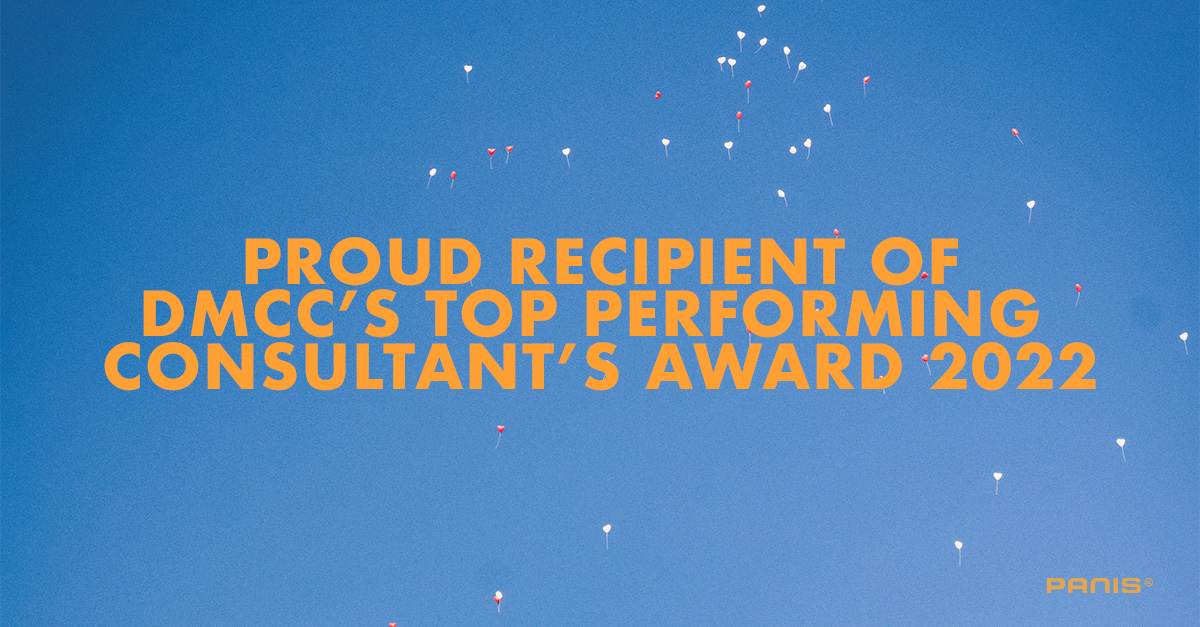 Proud recipient of DMCC's top performing consultant award 2022