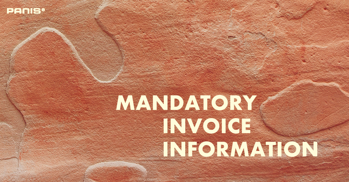 Mandatory invoice information